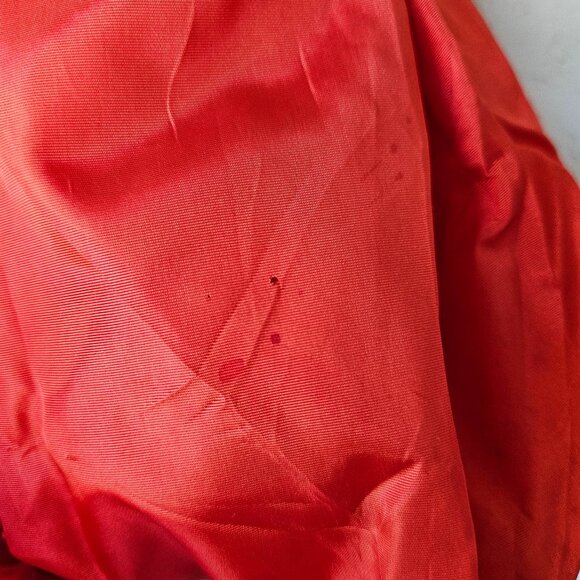 Vintage 40s 50s Red Sequin Burlesque USO Showgirl Chorus Bow Stage Costume XS - Picture 8 of 11